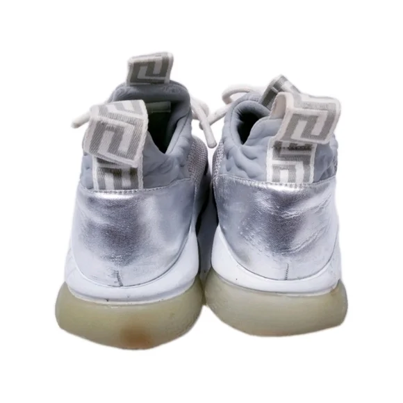 VersaceLeather Glitter Accents Sneakers EU 35.5 Wmns US Sz 5- 5.5 - Picture 6 of 7